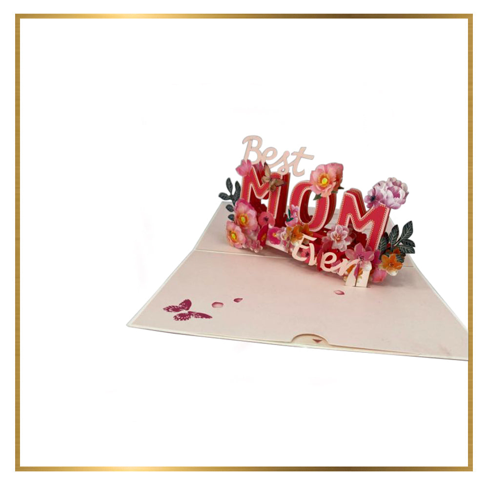 Moms Mother’s Day 3D Greeting Card
