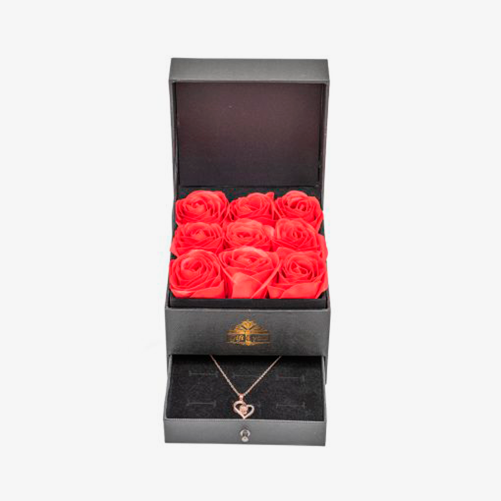 Red Rose Jewelry Box
